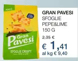 Coop GRAN PAVESI SFOGLIE PEPE&LIME offerta
