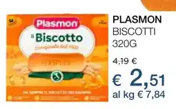 Coop Plasmon Biscotti offerta