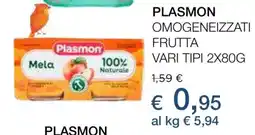 Coop PLASMON OMOGENEIZZATI FRUTTA offerta