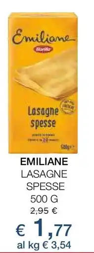 Coop EMILIANE Lasagne spesse offerta
