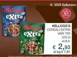 Coop KELLOGG'S Cereali Extra vari tipi offerta