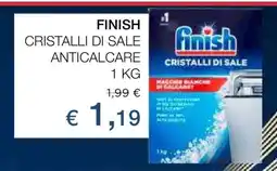 Coop FINISH CRISTALLI DI SALE ANTICALCARE 1 KG offerta