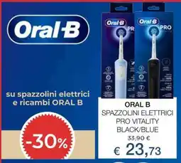 Coop ORAL B SPAZZOLINI ELETTRICI PRO VITALITY BLACK/BLUE offerta