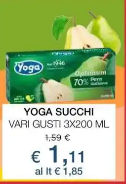 Coop YOGA SUCCHI offerta