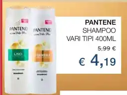 Coop PANTENE SHAMPOO VARI TIPI 400ML offerta