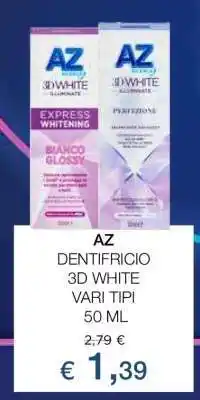 Coop AZ DENTIFRICIO 3D WHITE VARI TIPI 50 ML offerta