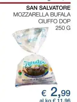 Coop SAN SALVATORE MOZZARELLA BUFALA CIUFFO DOP offerta