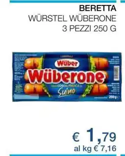 Coop BERETTA WÜRSTEL WÜBERONE offerta