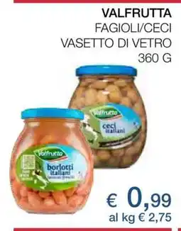 Coop VALFRUTTA FAGIOLI/CECI offerta
