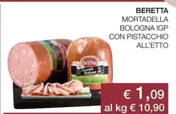 Coop Beretta Mortadella Bologna IGP con Pistacchio offerta
