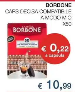 Coop BORBONE CAPS DECISA COMPATIBILE A MODO MIO X50 offerta