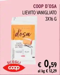 Coop COOP D’OSA LIEVITO VANIGLIATO offerta