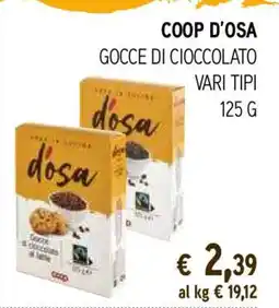 Coop COOP D'OSA GOCCE DI CIOCCOLATO offerta