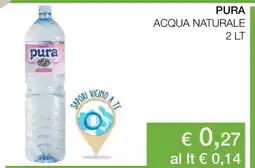 Coop PURA ACQUA NATURALE 2 LT offerta