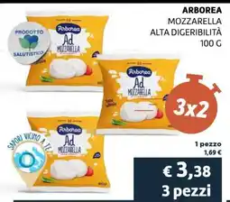 Coop Arborea Mozzarella Alta Digeribilità offerta