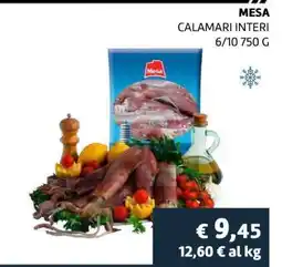 Coop MESA CALAMARI INTERI offerta