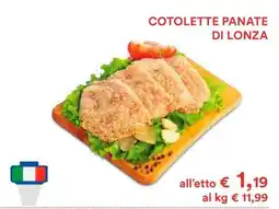 Coop COTOLETTE PANATE DI LONZA offerta