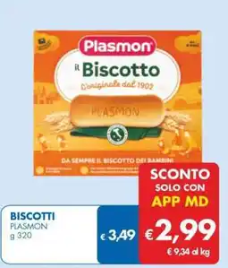 MD Discount Biscotti Plasmon offerta