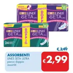 MD Discount Assorbenti Lines Seta Ultra offerta