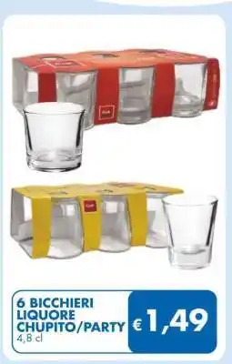 MD Discount 6 BICCHIERI LIQUORE CHUPITO/PARTY offerta