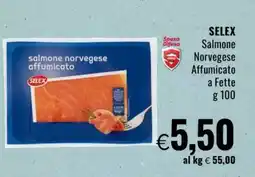 Famila SELEX Salmone Norvegese Affumicato a Fette g 100 offerta