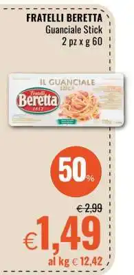 Famila FRATELLI BERETTA Guanciale Stick offerta