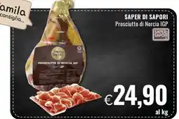 Famila SAPER DI SAPORI Prosciutto di Norcia IGP offerta