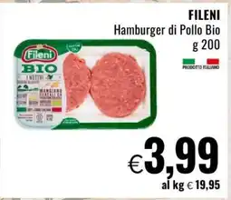Famila FILENI Hamburger di Pollo Bio offerta
