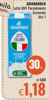 Famila GRANAROLO Latte UHT Parzialmente Scremato litri 1 offerta