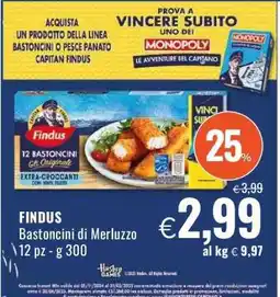 Famila Findus Bastoncini di Merluzzo offerta