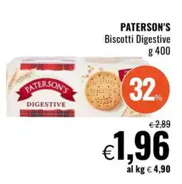 Famila PATERSON'S Biscotti Digestive offerta