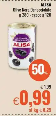 Famila ALISA Olive Nere Denocciolate offerta