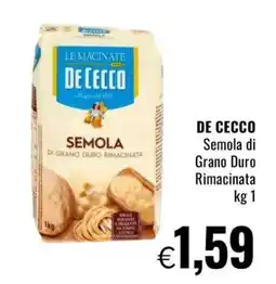 Famila DE CECCO Semola di Grano Duro Rimacinata offerta