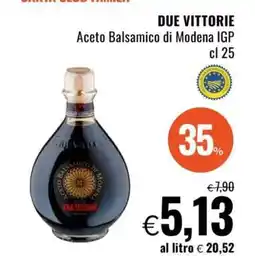 Famila DUE VITTORIE aceto balsamico di Modena IGP cl 25 offerta
