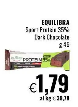 Famila EQUILIBRA Sport Protein 35% Dark Chocolate offerta