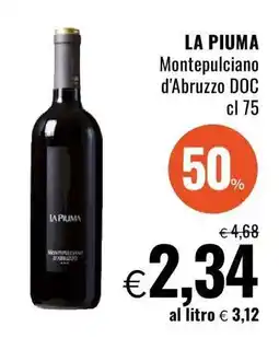 Famila LA PIUMA Montepulciano d'Abruzzo DOC offerta
