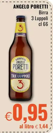 Famila ANGELO PORETTI Birra 3 Luppoli offerta