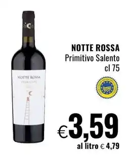 Famila NOTTE ROSSA Primitivo Salento offerta