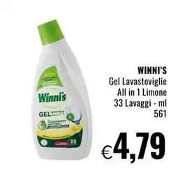 Famila WINNI'S Gel Lavastoviglie All in 1 Limone offerta