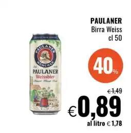 Famila PAULANER Birra Weiss cl 50 offerta