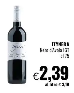 Famila ITYNERA Nero d'Avola IGT offerta