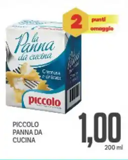 Supermercati Piccolo Piccolo panna da cucina offerta