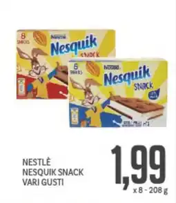 Supermercati Piccolo Nestlé nesquik snack vari gusti offerta