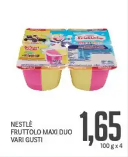 Supermercati Piccolo Nestlé fruttolo maxi duo vari gusti offerta