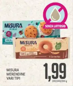 Supermercati Piccolo Misura merendine vari tipi offerta