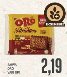 Supermercati Piccolo Saiwa oro vari tipi offerta