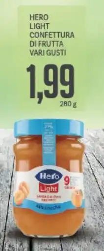 Supermercati Piccolo Hero light confettura di frutta vari gusti offerta