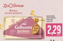 Supermercati Piccolo Galbusera zero grano frollini vari tipi offerta