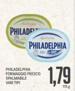 Supermercati Piccolo Philadelphia formaggio fresco spalmabile vari tipi offerta