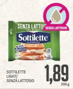 Supermercati Piccolo Sottilette light/ senza lattosio offerta